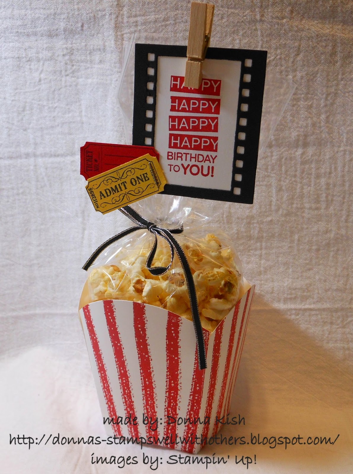 Stamps Well With Others Popcorn Box Tutorial