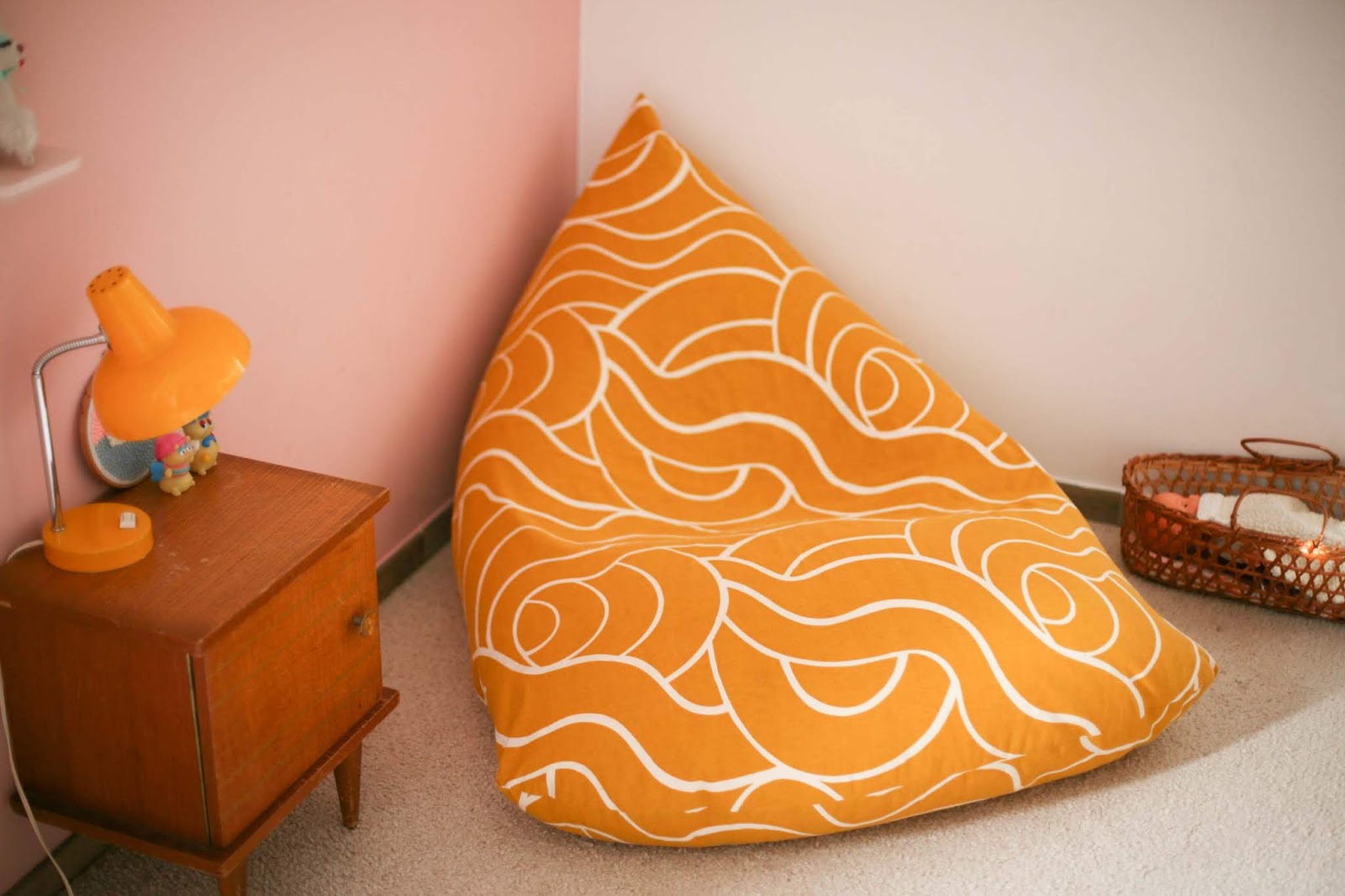 Petrol and Mint Bean bag diy