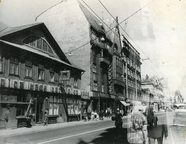1960-е годы. Рига. Улица Ленина, 35. Кафе "Флора".