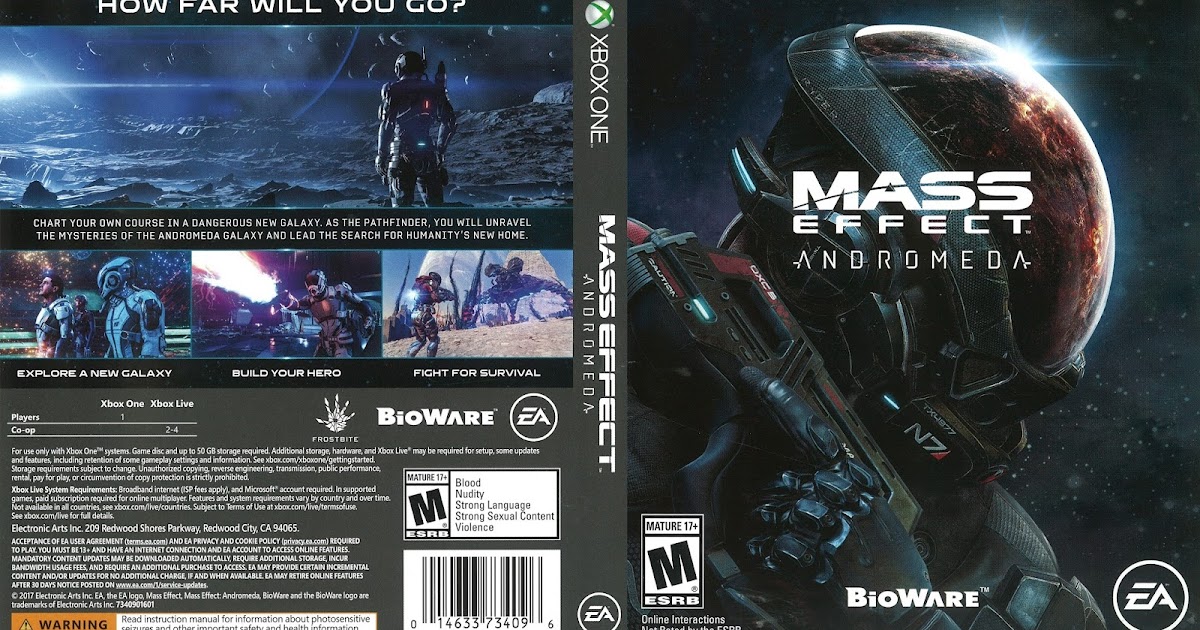 Mass Effect Andromeda (2017) - Capa Game XBox One.