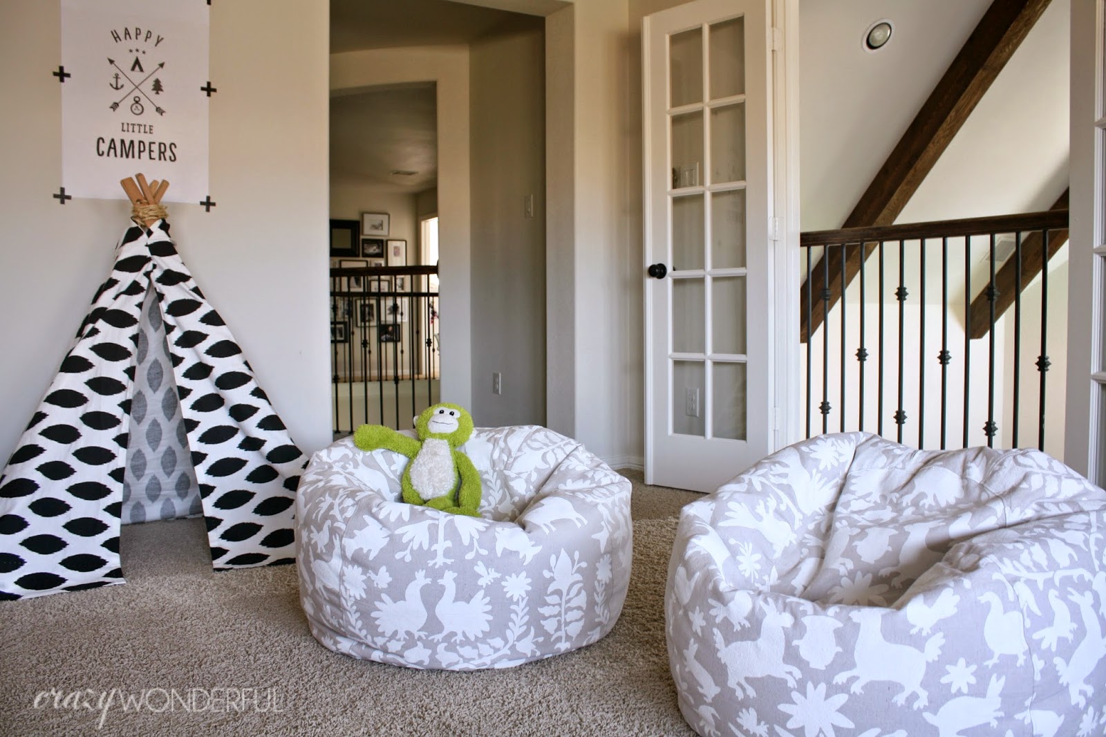 otomi print bean bag chair DIY Crazy Wonderful