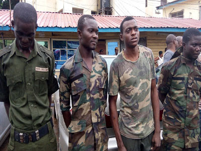 fake soldiers arrested lagos
