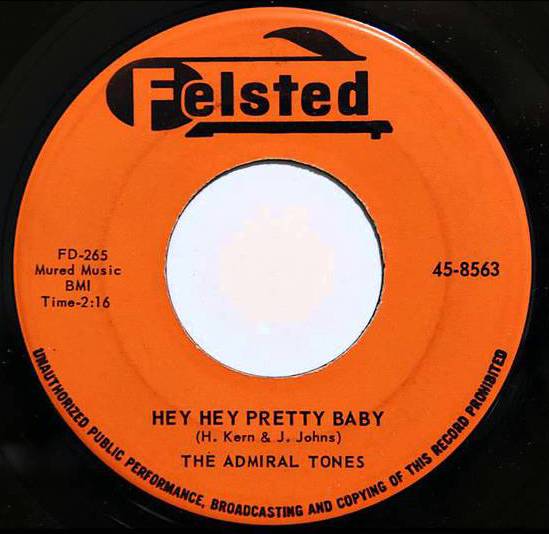 WHITE DOOWOP COLLECTOR THE ADMIRAL TONES (Felsted records)