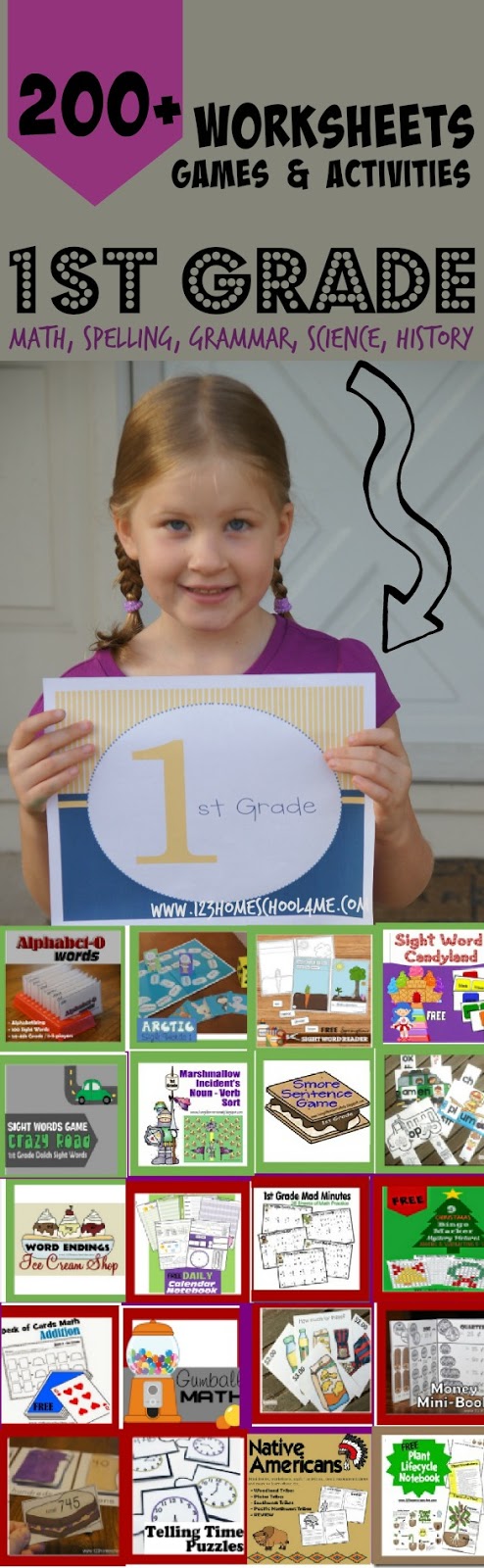 FREE First Grade Worksheets & Games