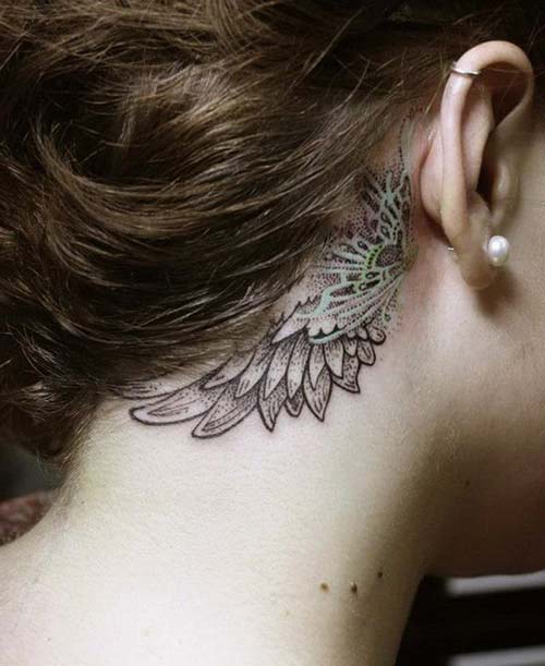 kulak arkası kanat dövmeleri behind wing ear tattoos kulak arkası kanat dövmeleri behind wing ear tattoos
