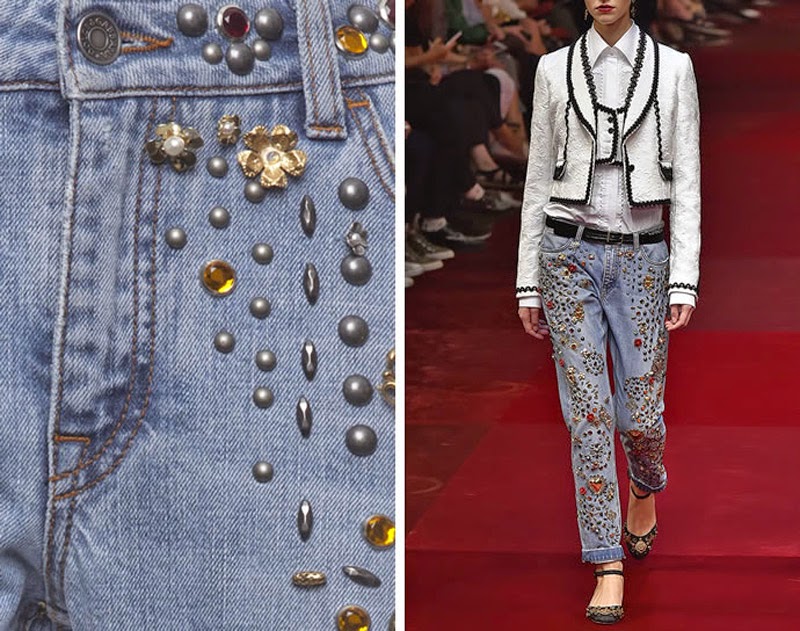 Concierge4Fashion: Dolce & Gabbana Pair of Jeans With Swarovski Crystals