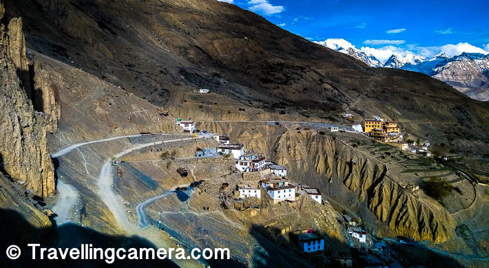 Dhankar Village - A spectacular village in Himachal Pradesh overlooking Spiti river and Pin river, with very old Gompa, stunning lake and a wonderful fort telling tails of Tibetan Culture
