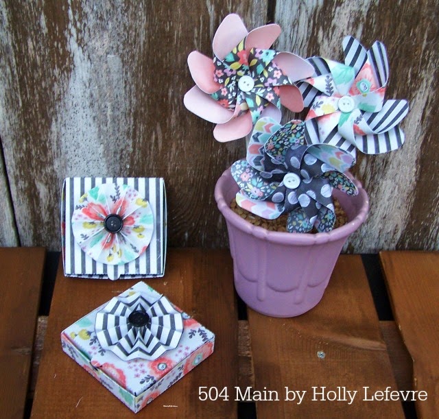 Pretty Paper Pinwheels by 504 Main
