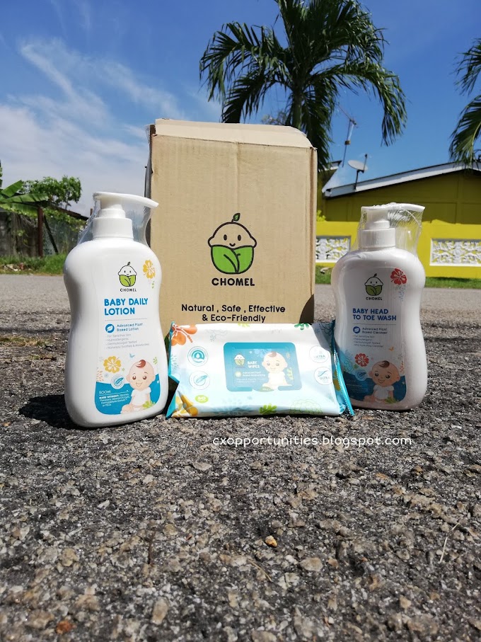 Chomel Baby: Produk Halal berasaskan Plant-Based dan Dijamin Selamat untuk Kulit Bayi