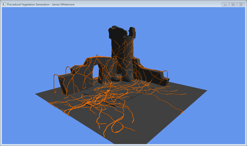 Procedural Vegetation Generation: L-Systems & Vine Growth