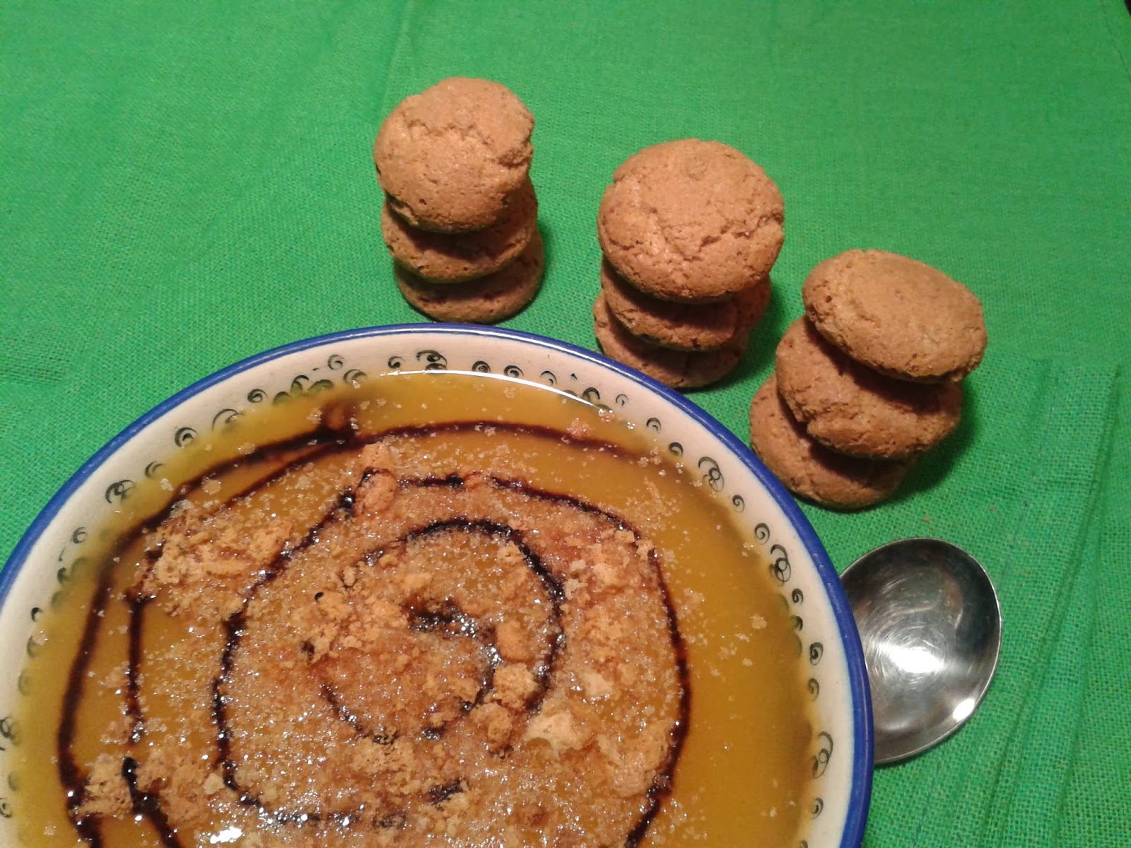 vellutata di zucca con amaretti