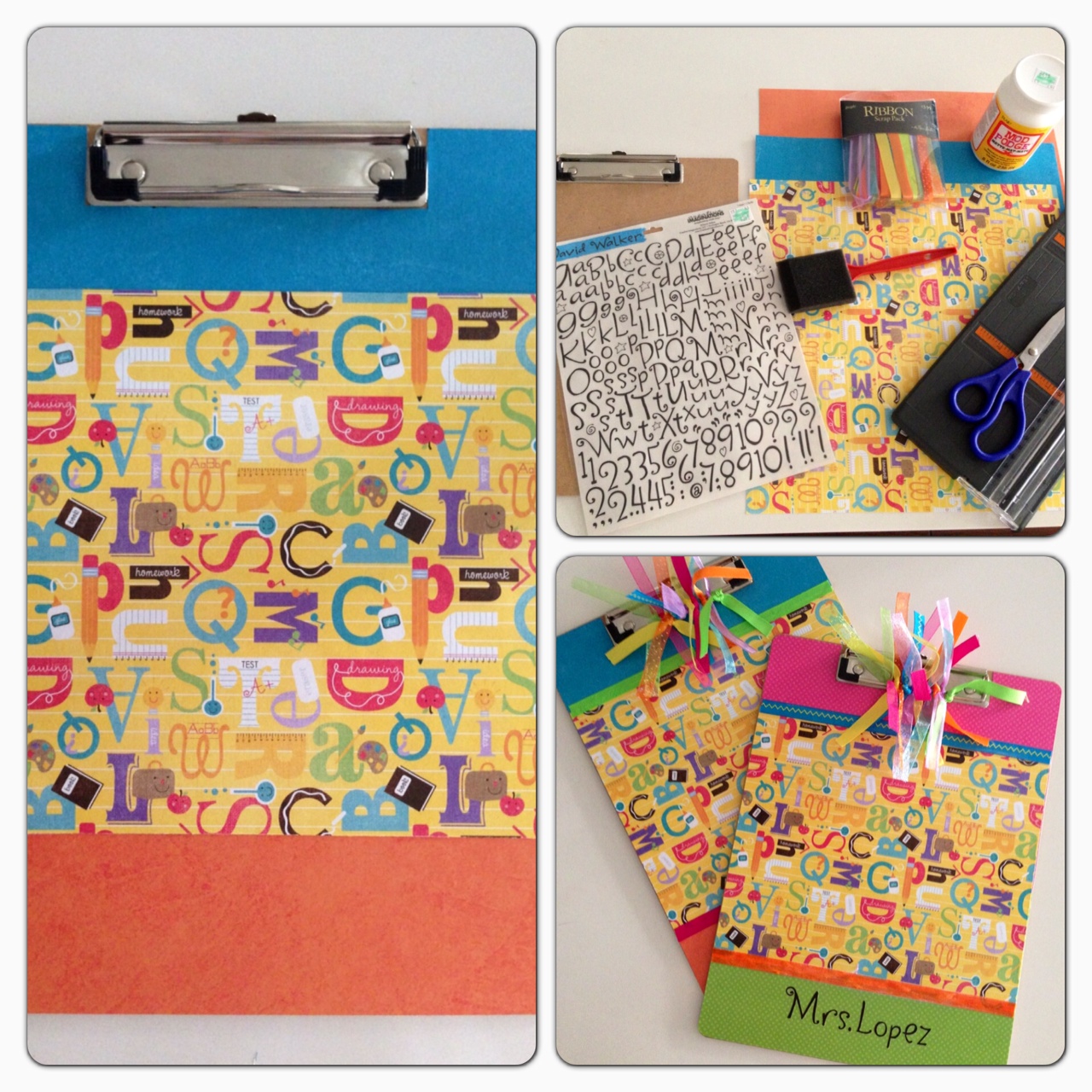 Teacher in Wonderland DIY clipboard + bonus mini clipboard preview