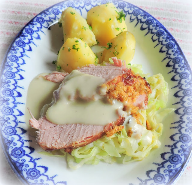 Boiled Bacon & Cabbage with a Mustard Sauce