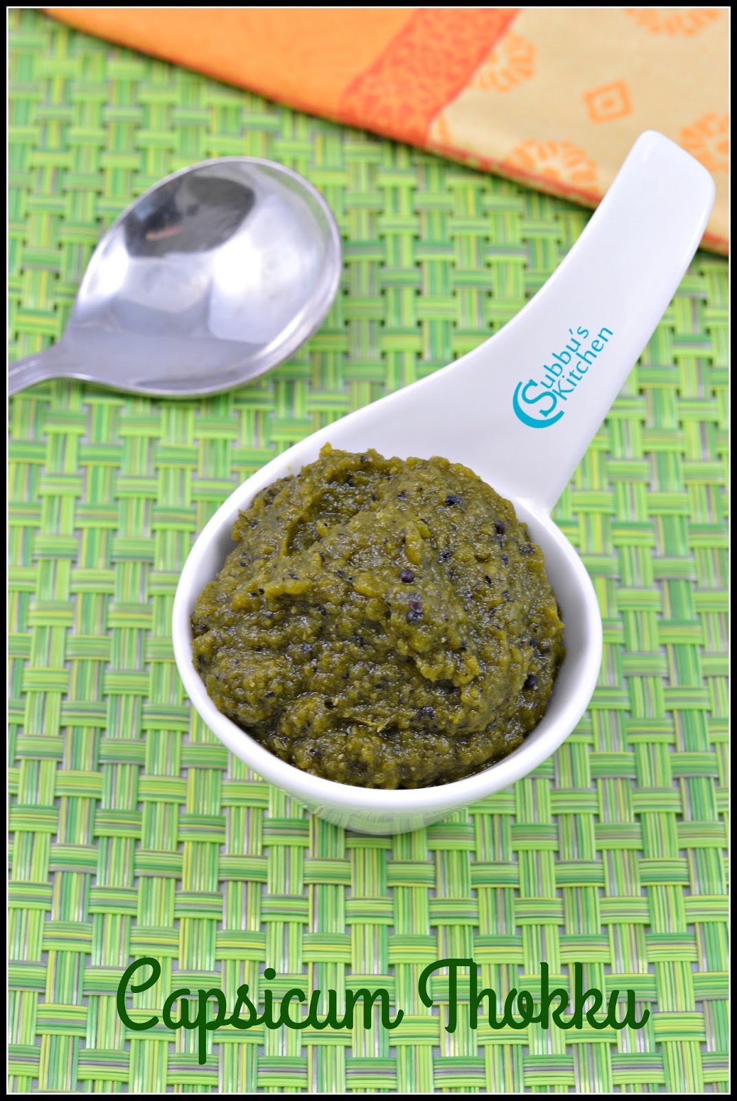 Capsicum Thokku Recipe Subbus Kitchen