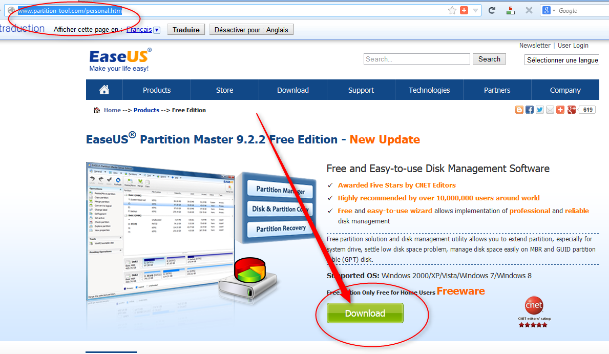 Infos Technos Informatique Videos Hifi Photos Agrandir Une Partition Systeme D Un Disque Dur