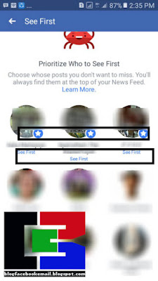 cara memilih teman agar mereka muncul di bagian atas beranda facebook android 