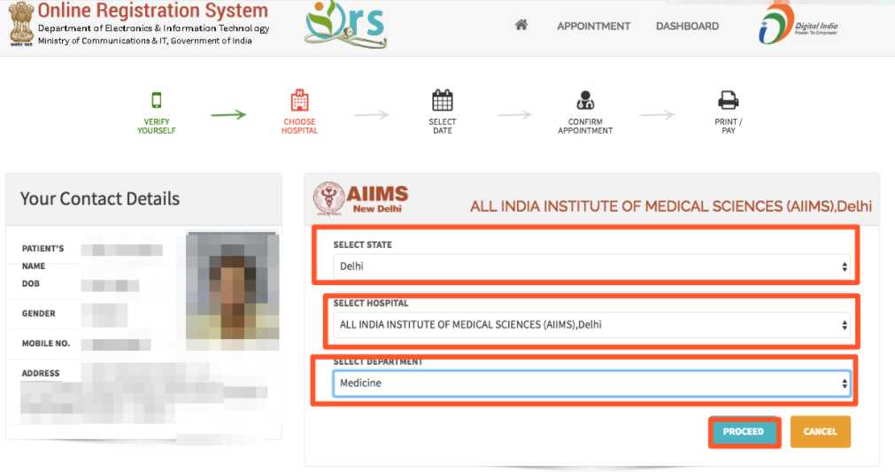 How to Book Online Appointment in Gov. Hospitals Using Aathar Card