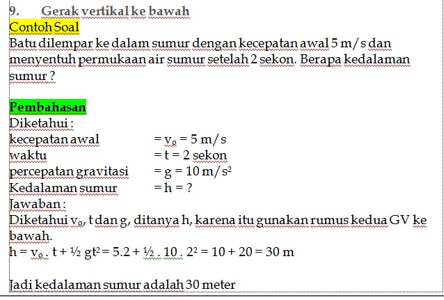 Kumpulan Ilmu Dan Pengetahuan Penting Contoh Soal Fisika Dan Jawabannya Kelas Xi