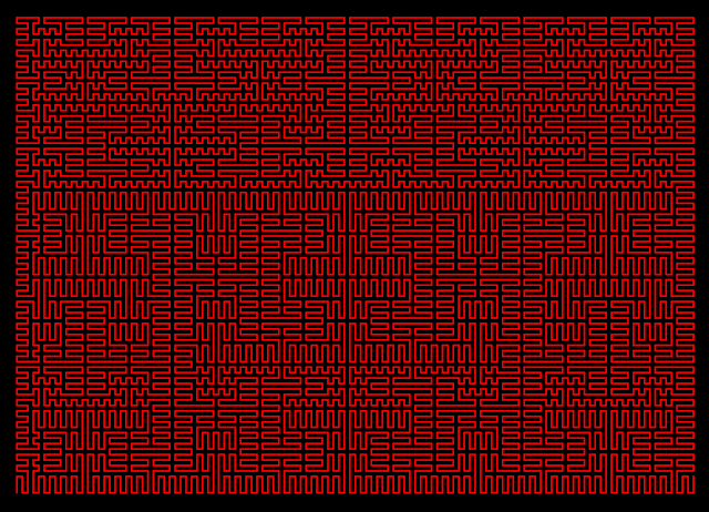 Pseudo Hilbert Curve