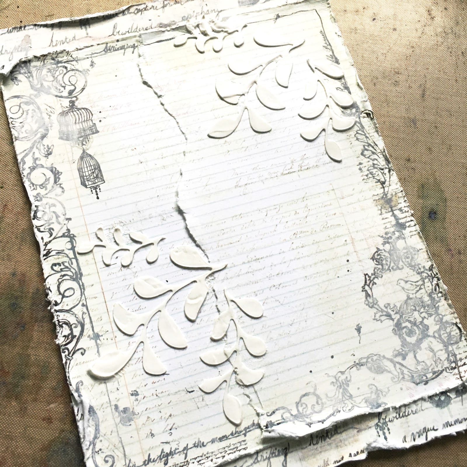 SewPaperPaint Verve Scripture Stamps Mixed Media Style