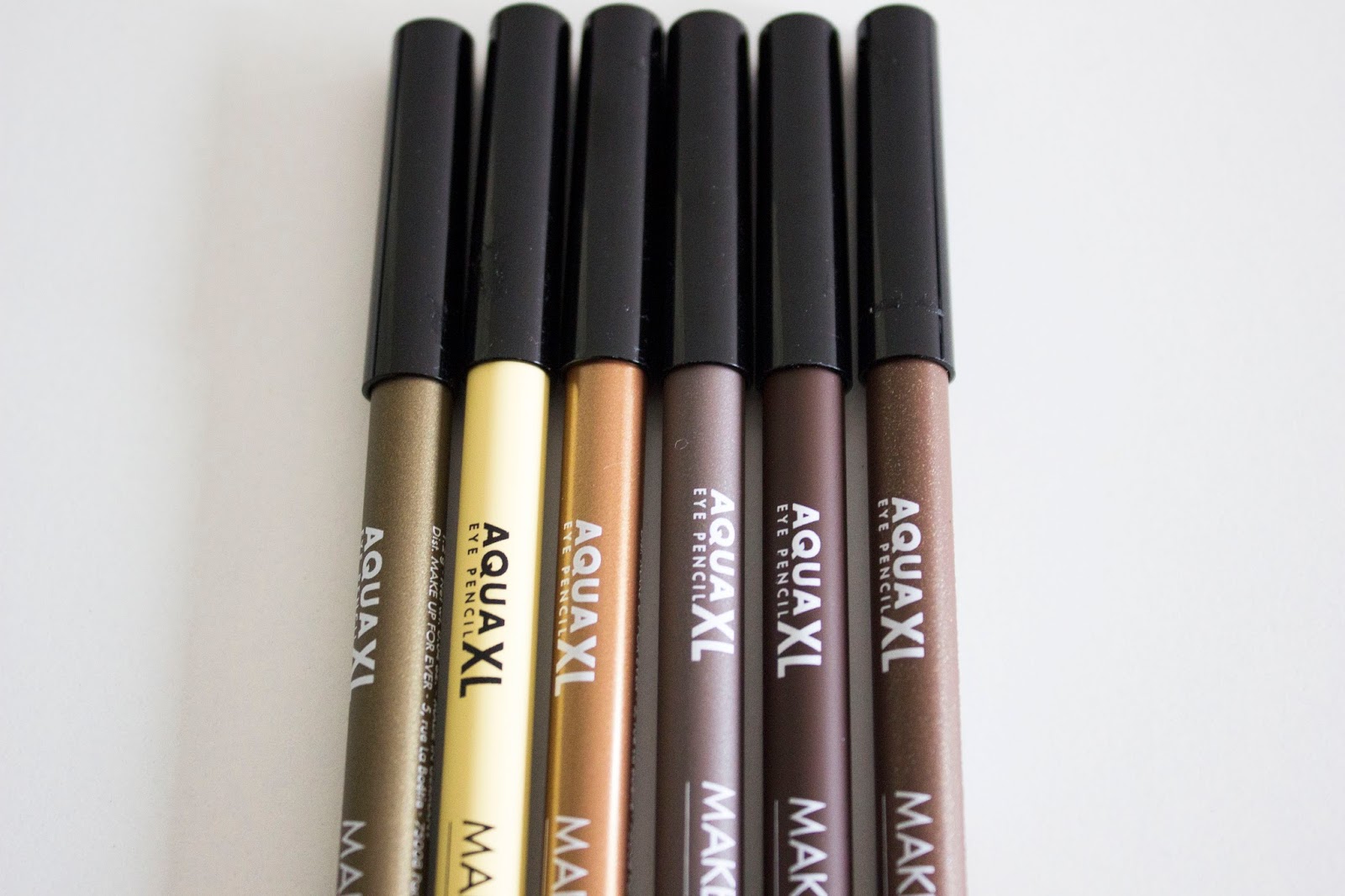 Les nouveaux crayons pour les yeux AQUA XL de Make Up For Ever ! La