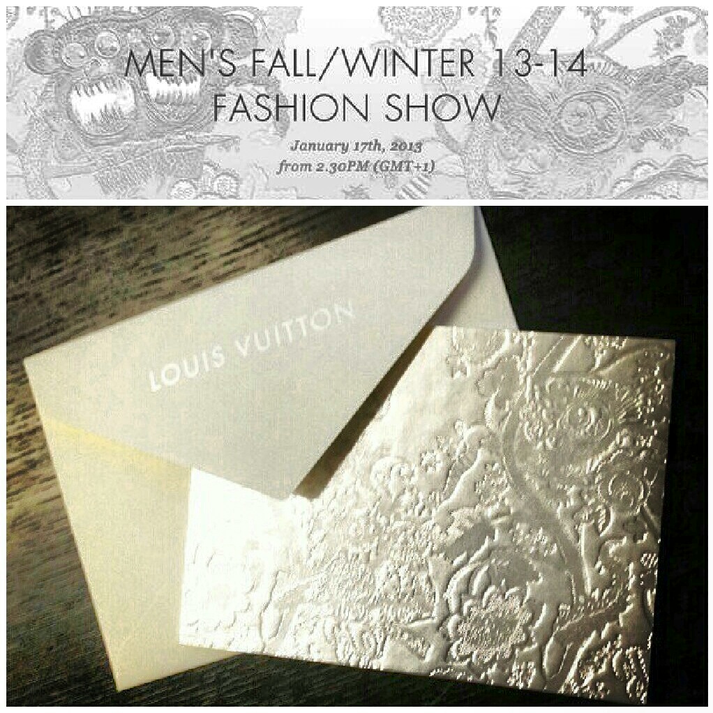 Louis Vuitton Men&#39;s Fall/Winter 2013-2014 Live Streaming Fashion Show |The Manila Urbanite