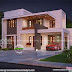 2165 sq-ft 4 bedroom contemporary flat roof house