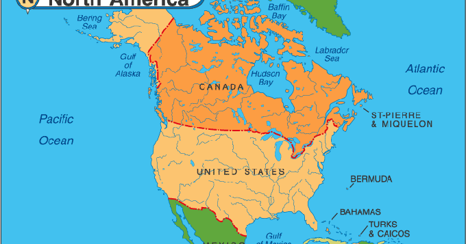 Alaska In North America Map General Studies India: North America Continent Brief Geographical Overview