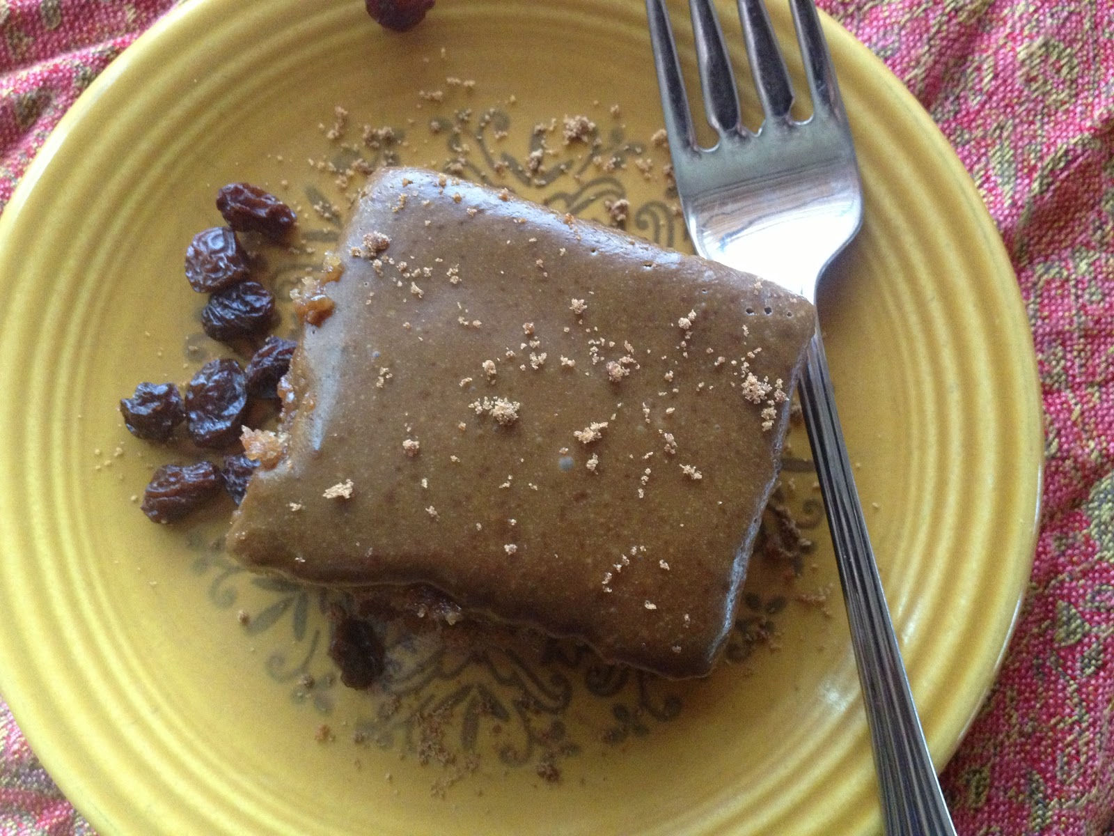 Axiom At Home Applesauce Bars with Raisins and Frosting