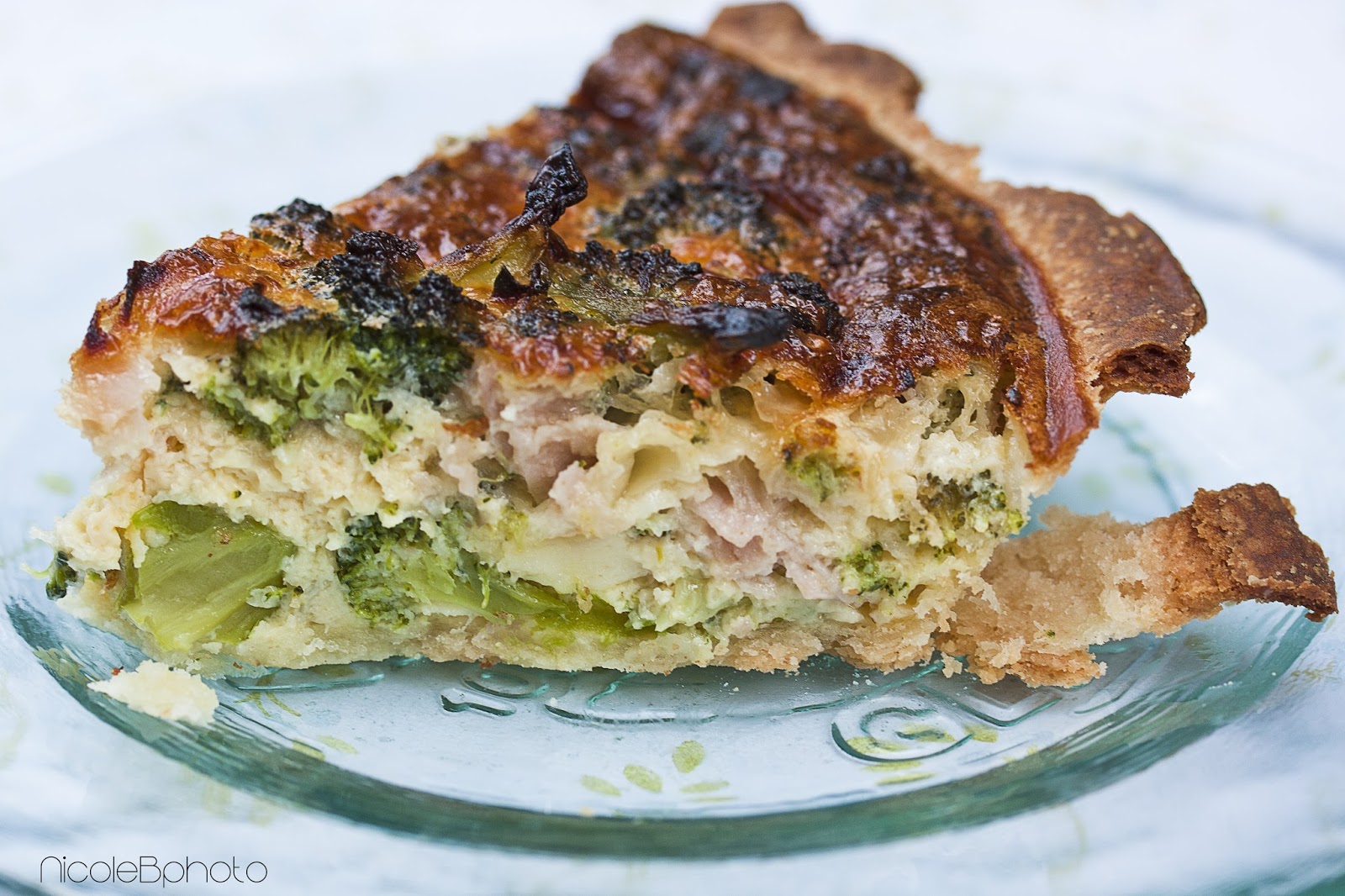 Once Upon A Spoon Broccoli Ham and Onion Quiche