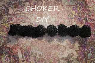 koronkowy choker diy