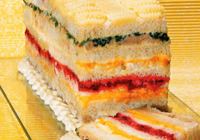 sanduíche colorido