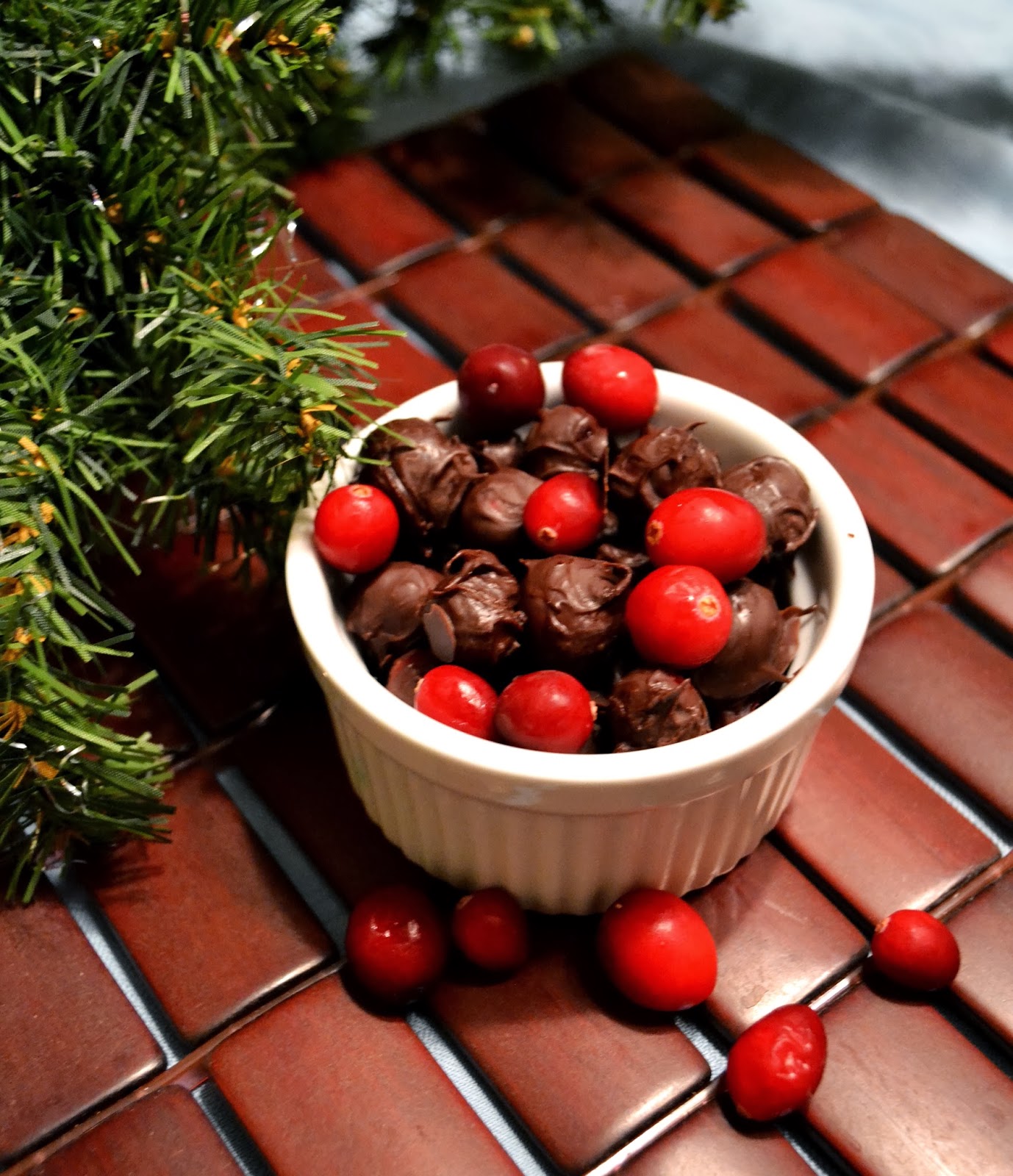 Simple Savory & Satisfying Dark Chocolate Covered Cranberries