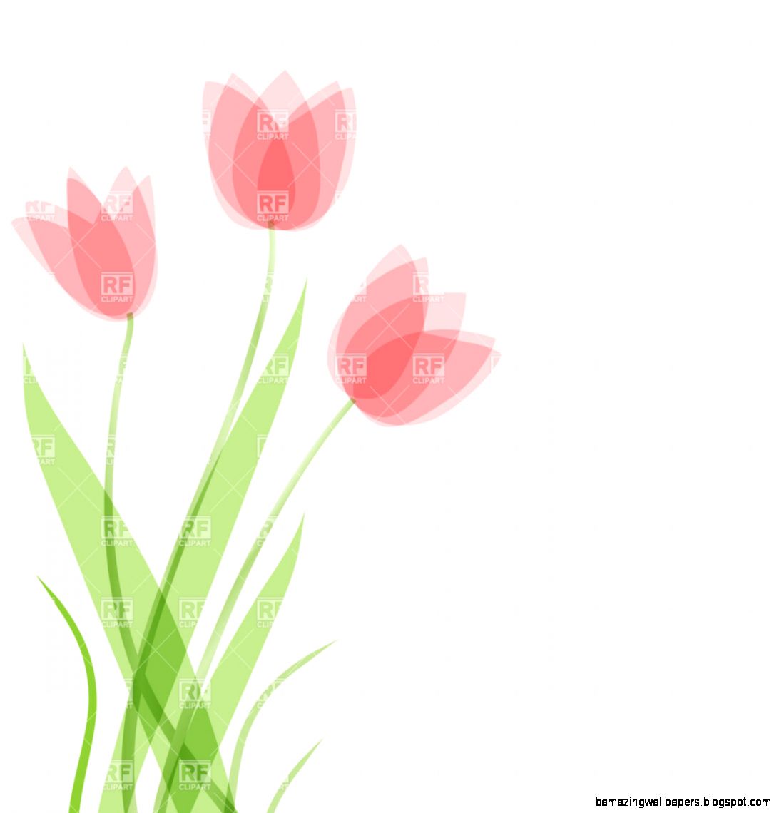 Spring Tulips Clip Art 9678