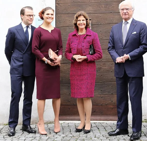 King Carl Gustaf, Queen Silvia, Crown Princess Victoria and Prince Daniel attended celebrations in Pau city of France Camilla Thulin Montana Dress
