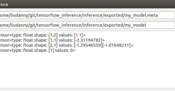 tensorflow c   inference example
