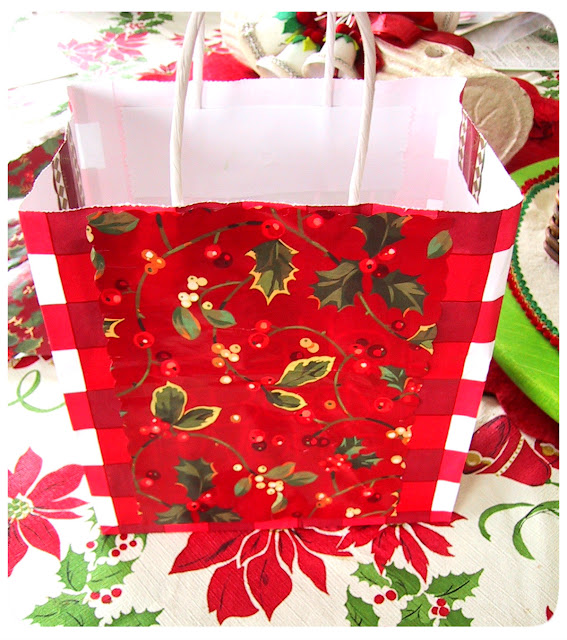 Happy as a Lark: Repurposed Christmas Gift Bags