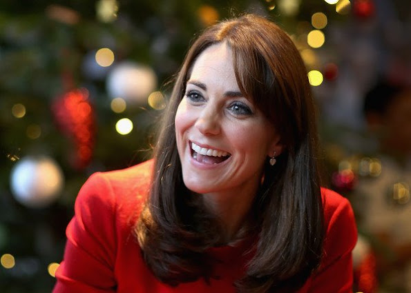 Catherine, Duchess of Cambridge attends the Anna Freud Centre Family School Christmas Party at Anna Freud Centre