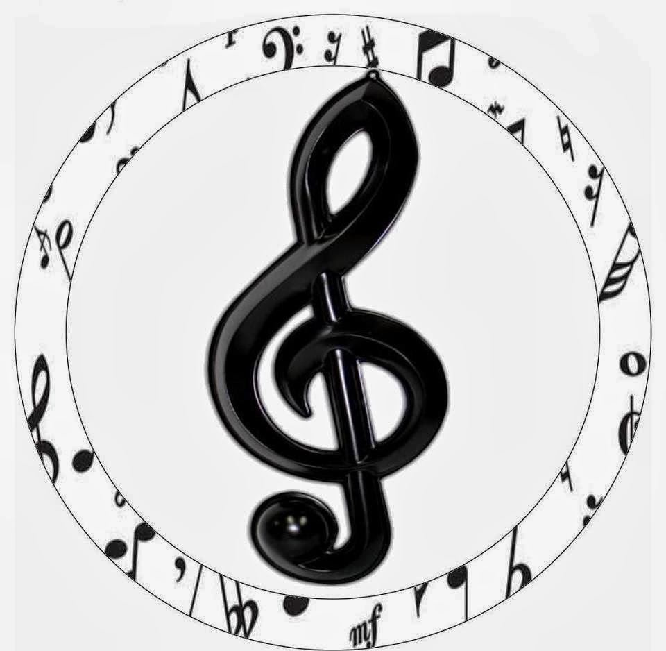 Música: Etiquetas para Candy Bar para Imprimir Gratis. Toppers, stickers o etiquetas de Música, para Imprimir Gratis.