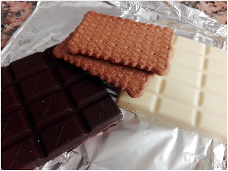 Tarta de tres chocolates