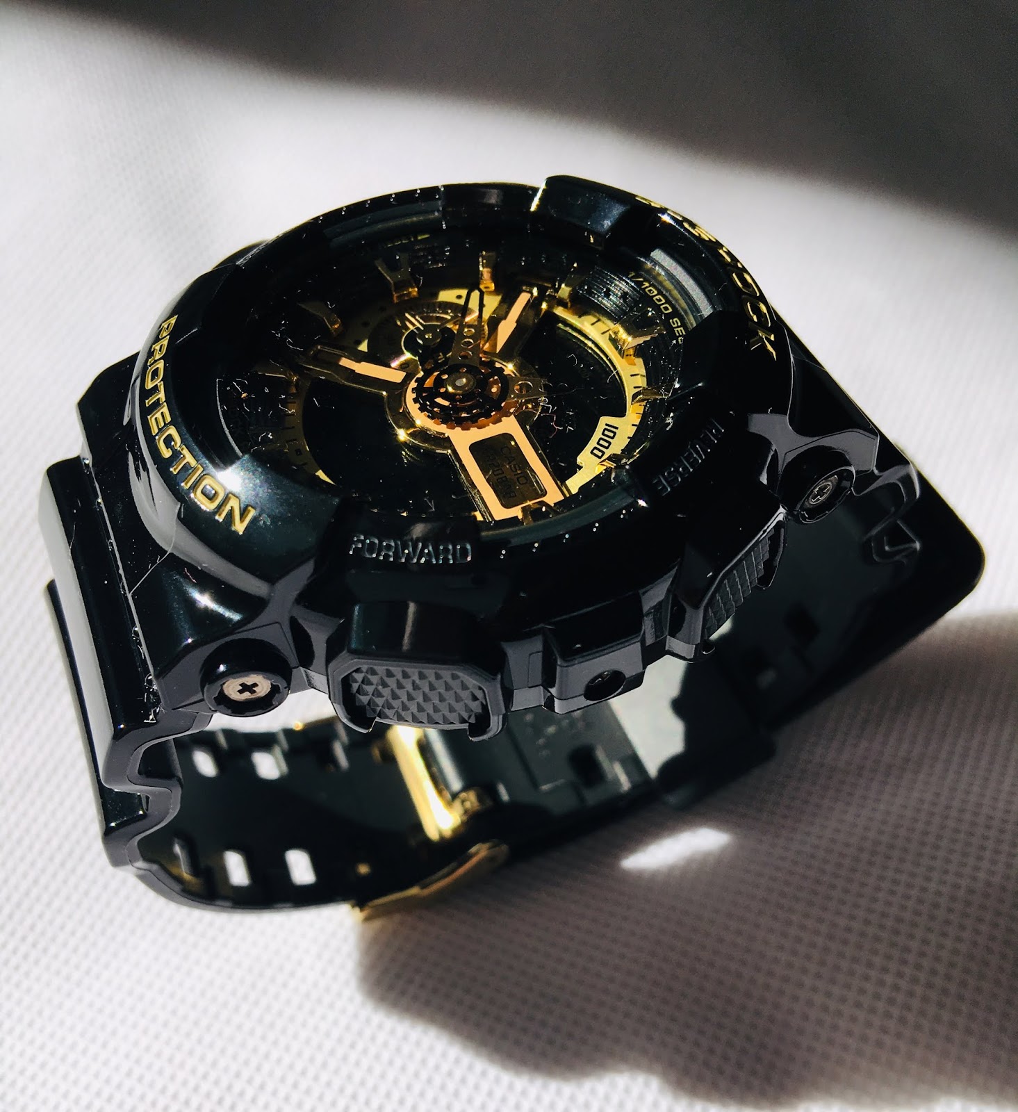 Casio G Shock Gold Black Ga 110gb 1a - Shakal Blog