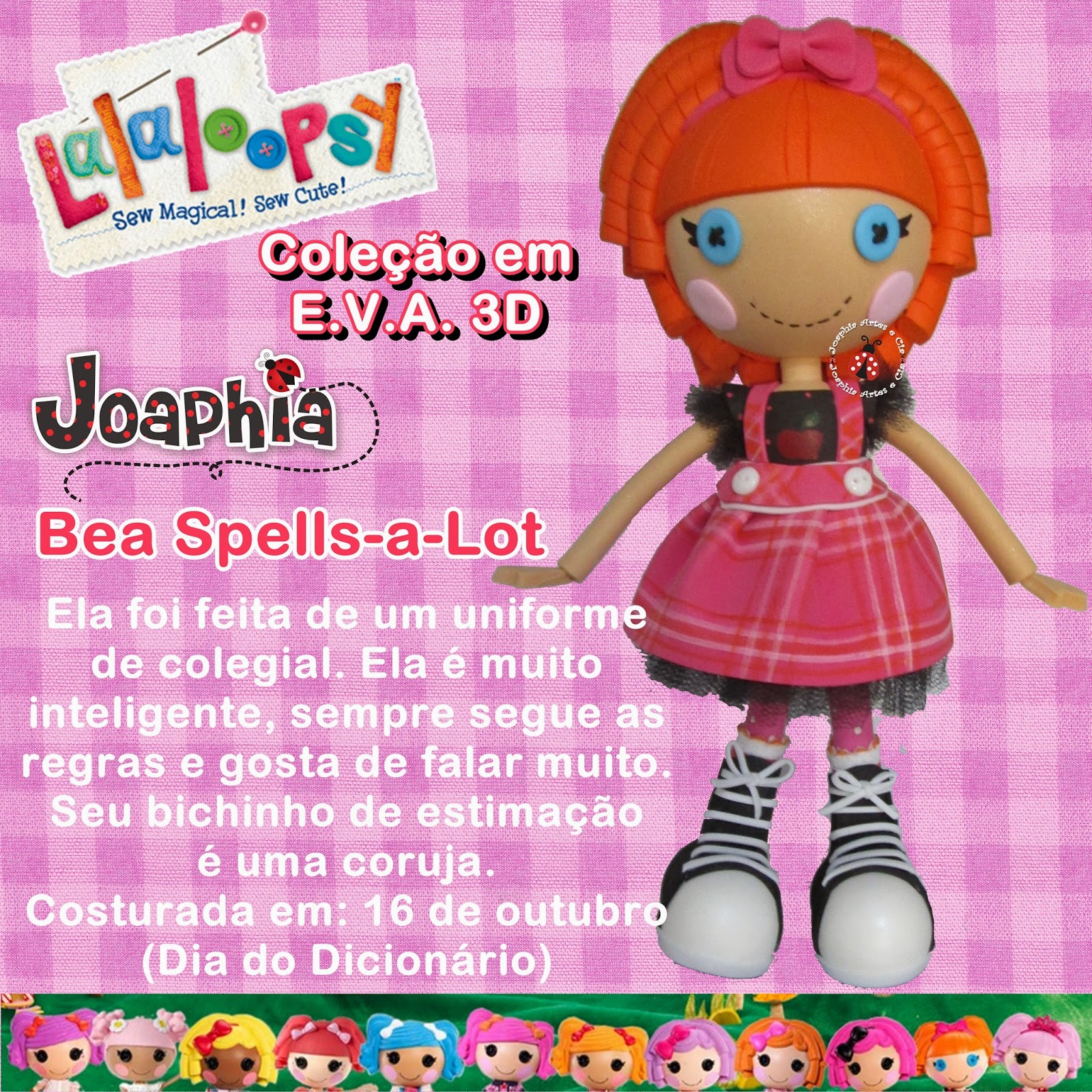 JOAPHIA ARTES E CIA: MADELINE HATTER EN E.V.A. 3D