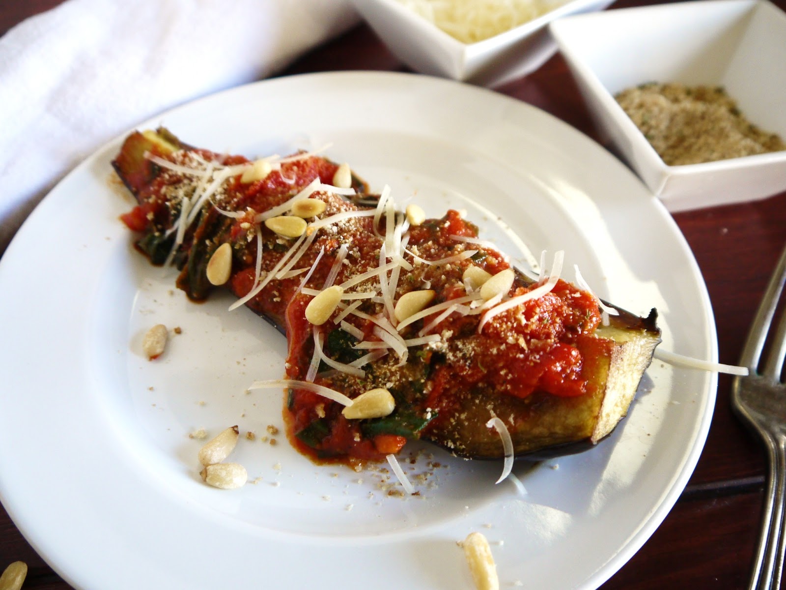 Eighty Twenty 80 Skinny Eggplant Parmesan