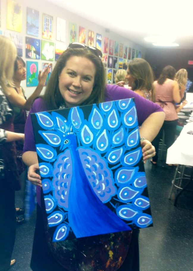 Alpha Chi Omega TallahasseeThomasville Painting with a Twist Recap TBT