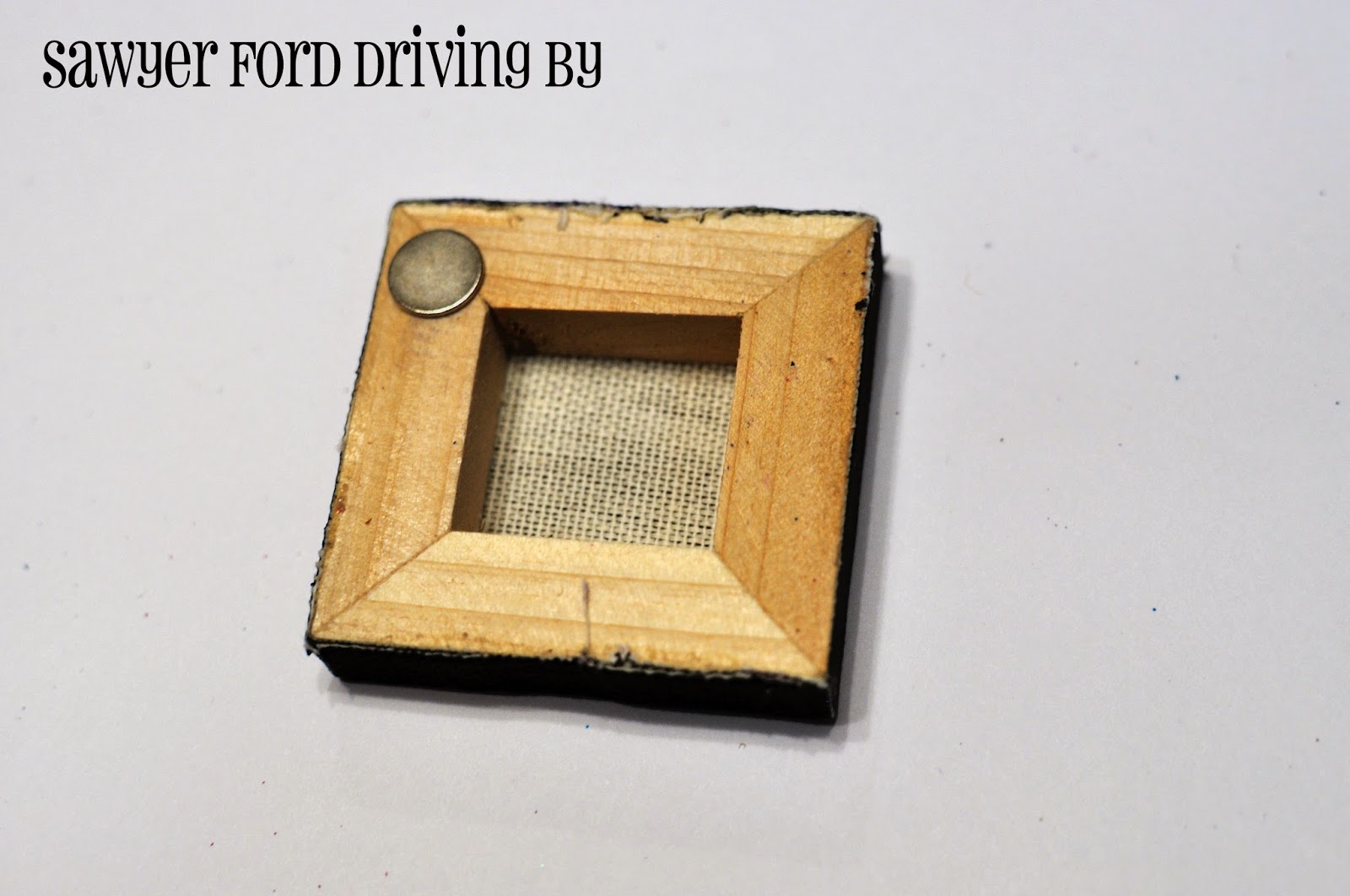 Sawyer Ford Driving By: Embossed Mini Canvas Magnets