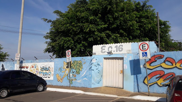 Fachada da Escola Classe 16 / Foto Edson Garcez