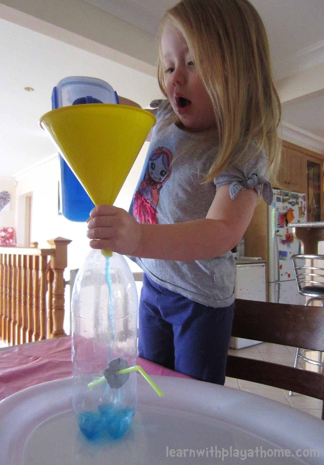 Learn with Play at Home Science for Kids Water bottle fountain