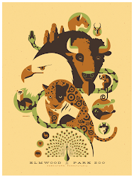 zoo poster elmwood posters strongstuff deviantart tom whalen illustration park animal animals graphic illustrations
