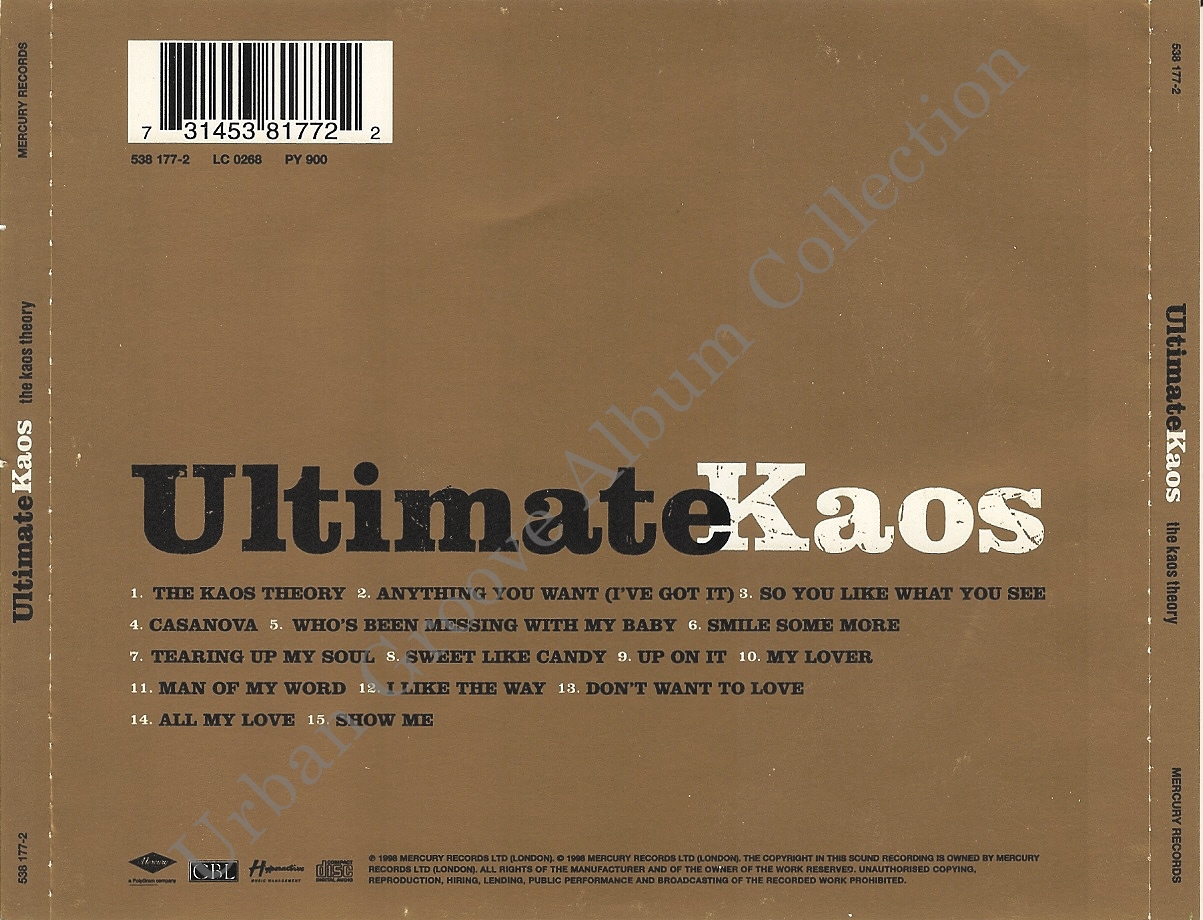 Ultimate Kaos The Kaos Theory 1998 Randb Group Urban Groove Album 