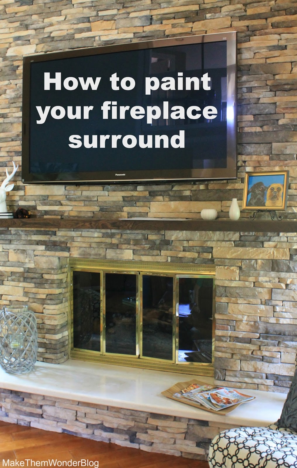 Make Them Wonder How to paint your fireplace surround